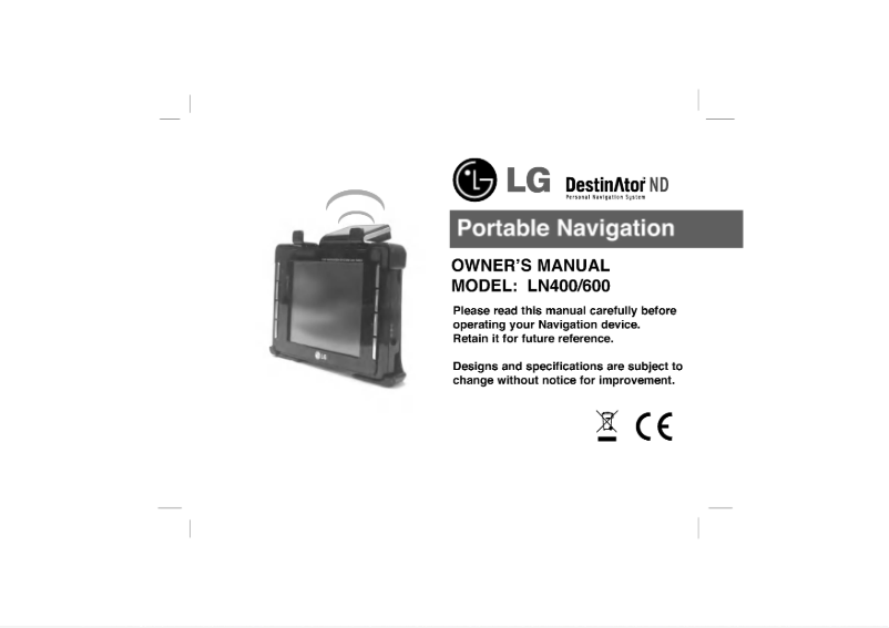 Image de la première page du manuel de l'appareil LN400