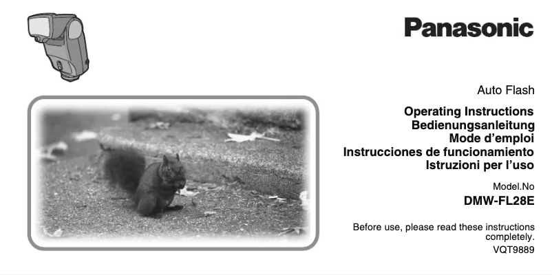Page 1 de la notice Manuel utilisateur Panasonic DMW-FL28E