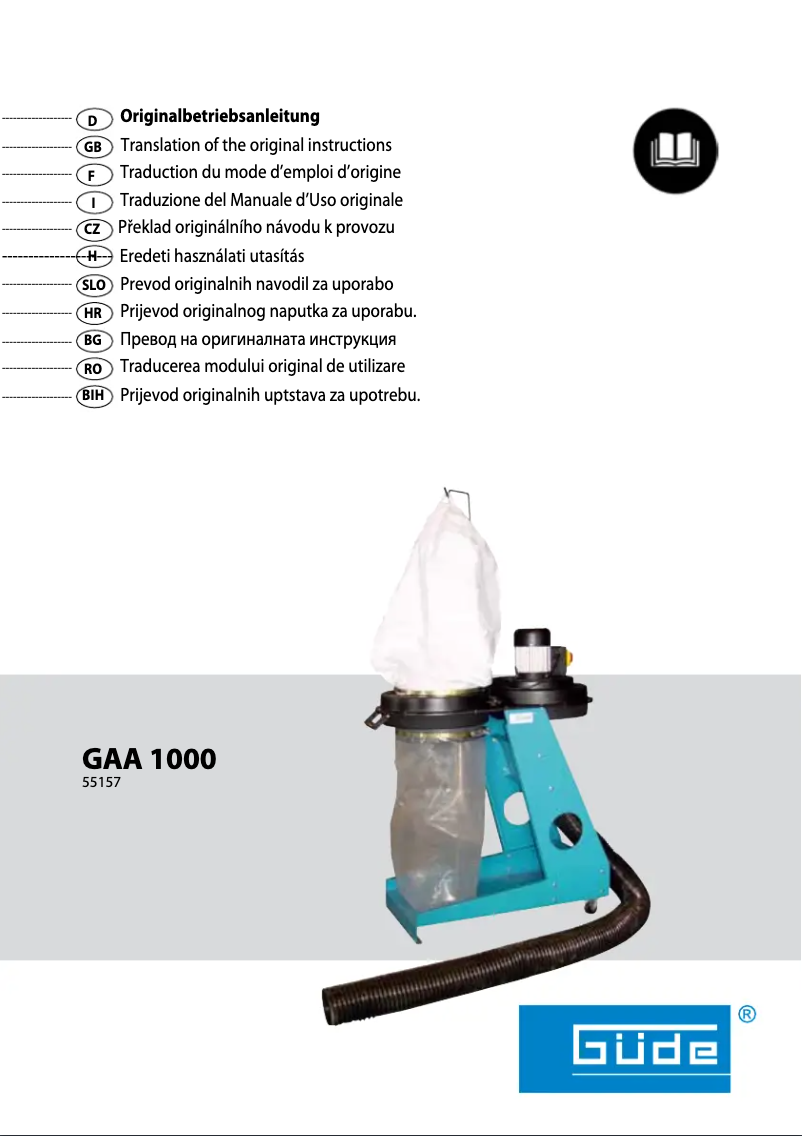 Image de la première page du manuel de l'appareil GAA 1000