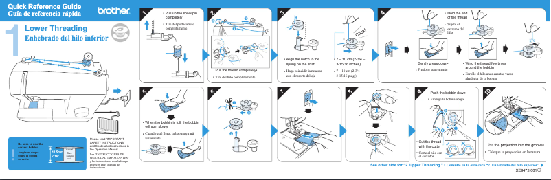 Page 1 de la notice Manuel utilisateur Brother XM2800