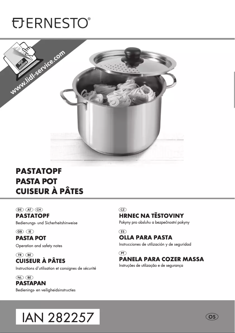 Image de la première page du manuel de l'appareil IAN 282257