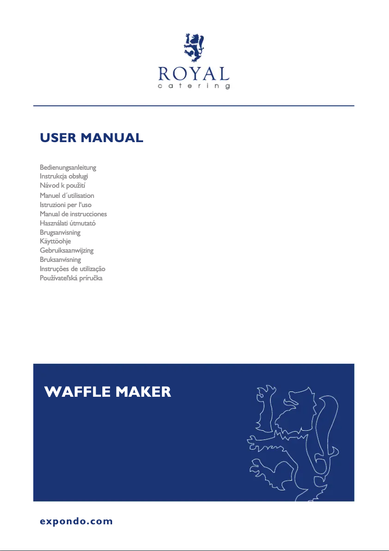 Page n°1 - Manuel utilisateur Royal Catering RCWM-2800-B