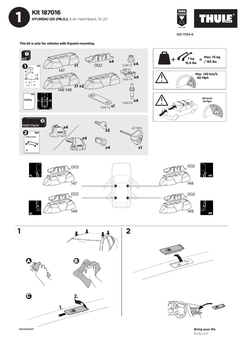 Image de la première page du manuel de l'appareil Kit 183090