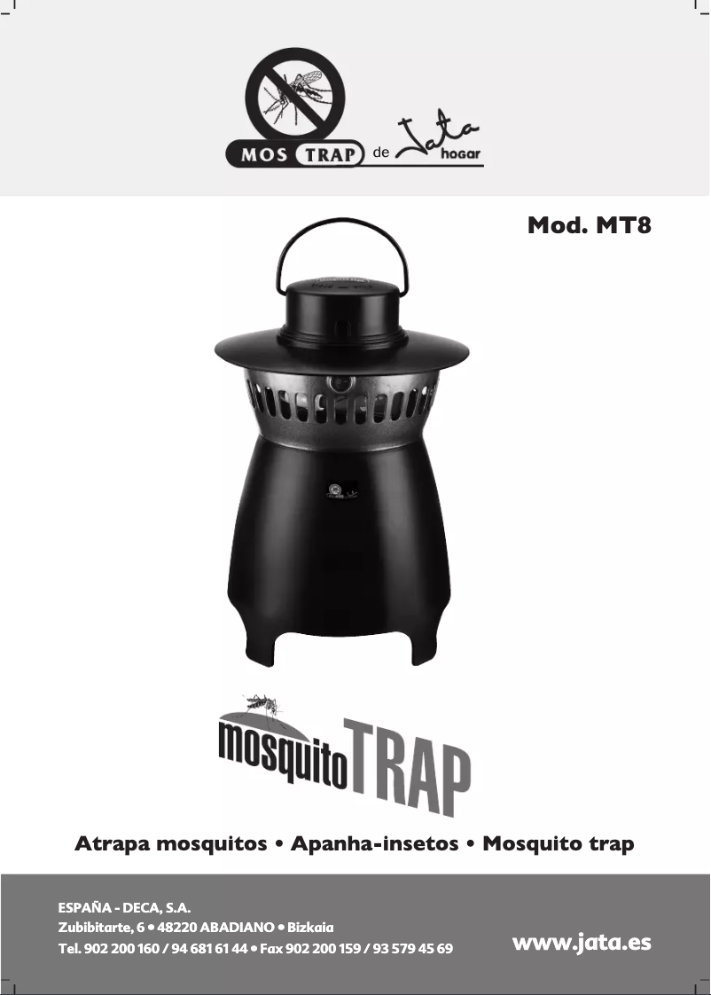 Image de la première page du manuel de l'appareil MT8