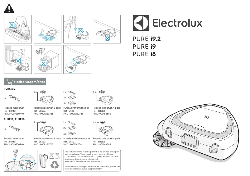 Imagen de la primera página del manual del dispositivo Pure I9 PI91-5SGM