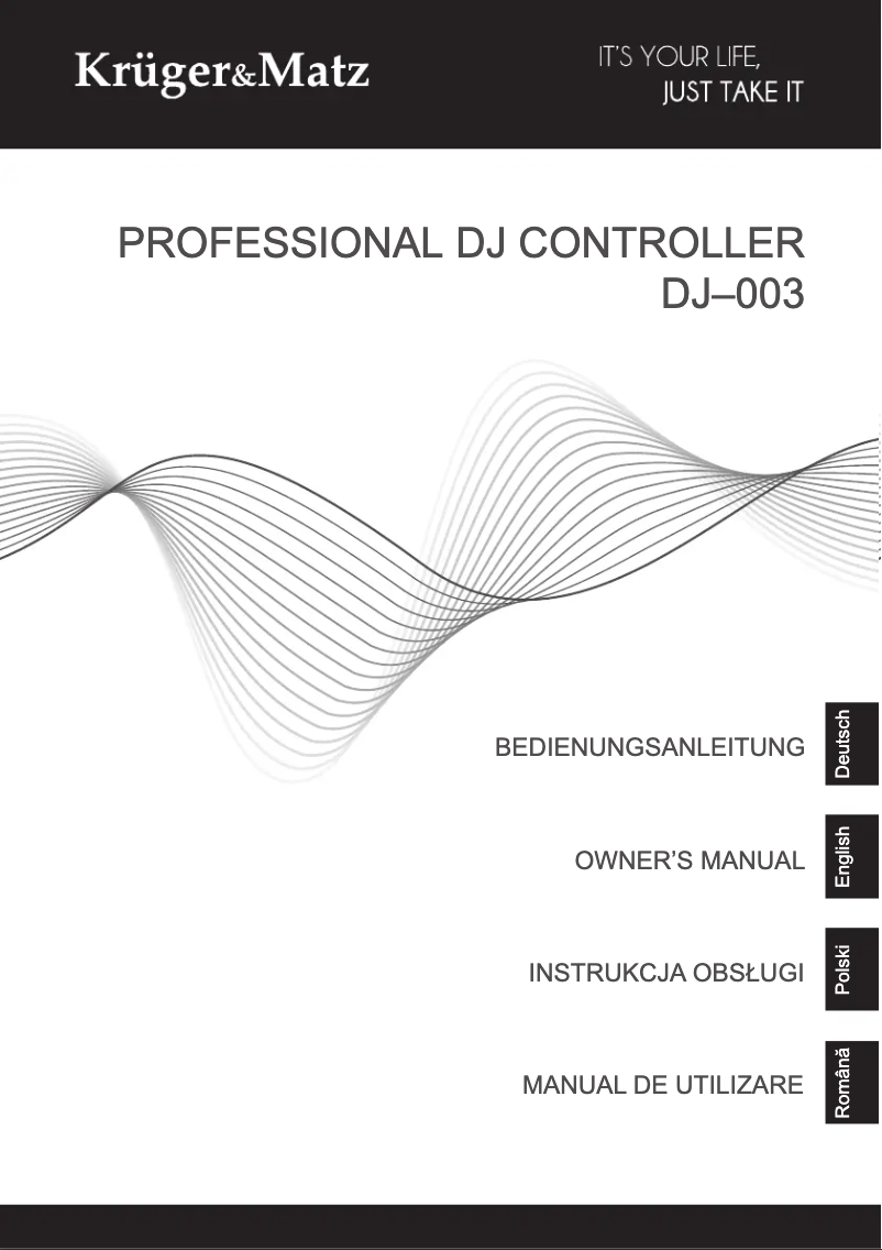 Page n°1 - Manuel utilisateur Krüger&Matz DJ-003