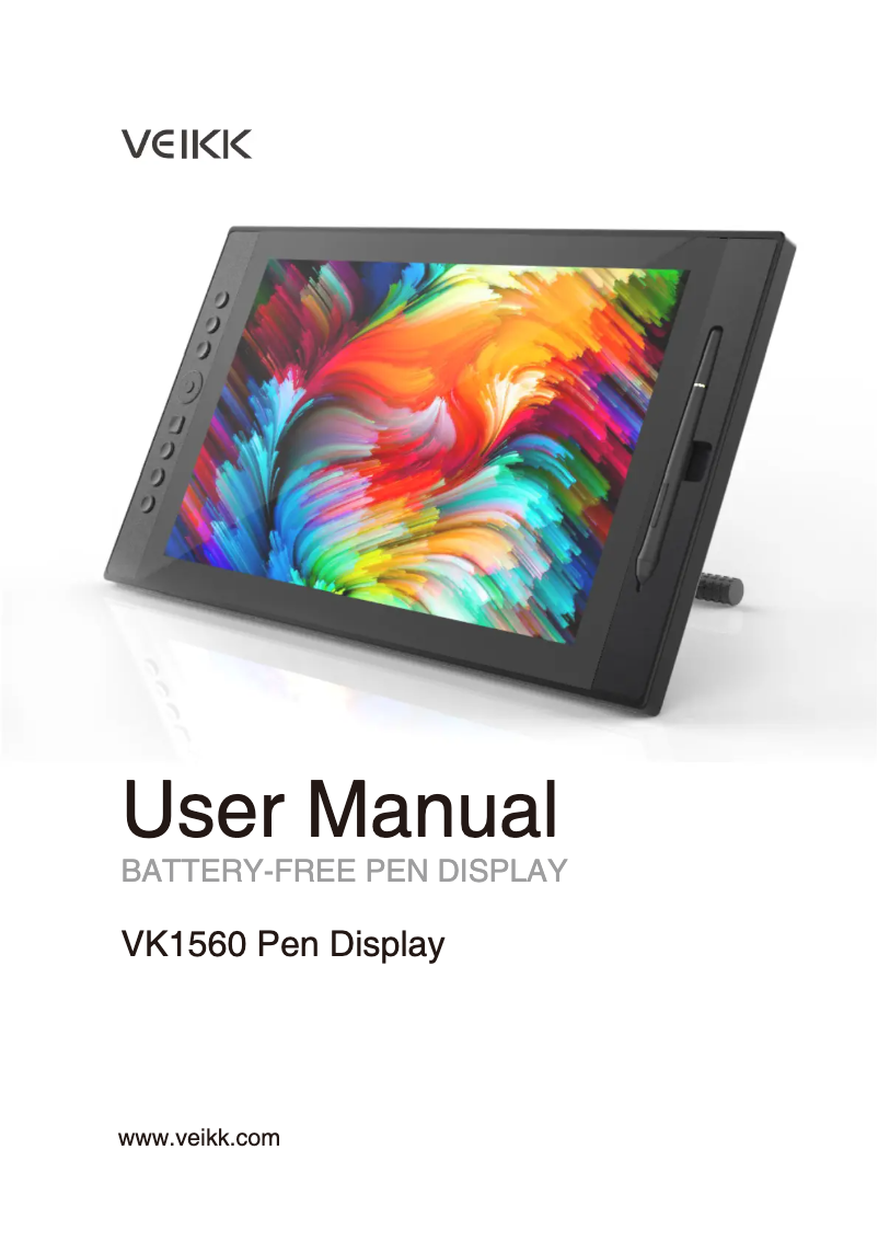 Page 1 de la notice Manuel utilisateur veikk VK1560