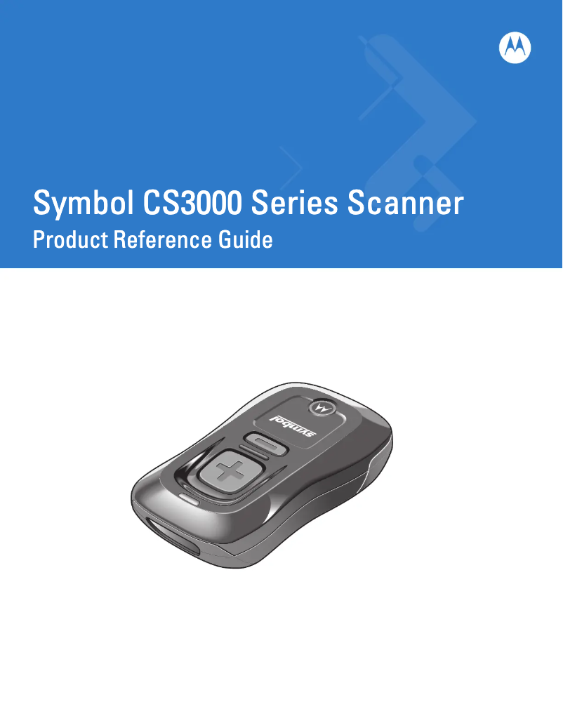 Page 1 of the manual User Manual Zebra Symbol CS3000