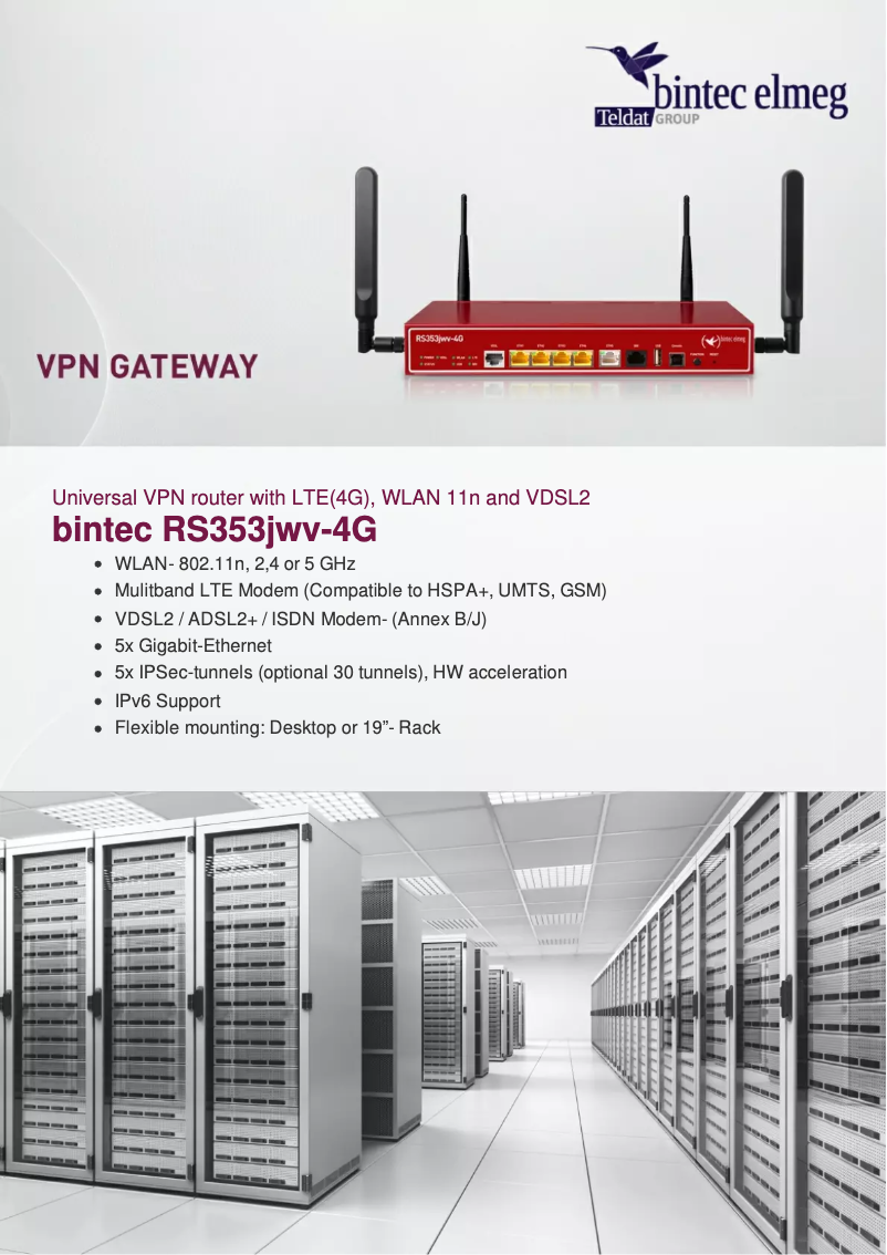 Page n°1 - Manuel utilisateur Funkwerk RS353JWV-4G