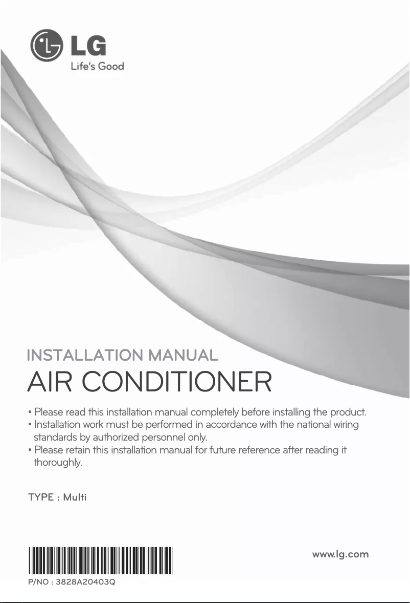 Image de la première page du manuel de l'appareil L8UC1008FA0