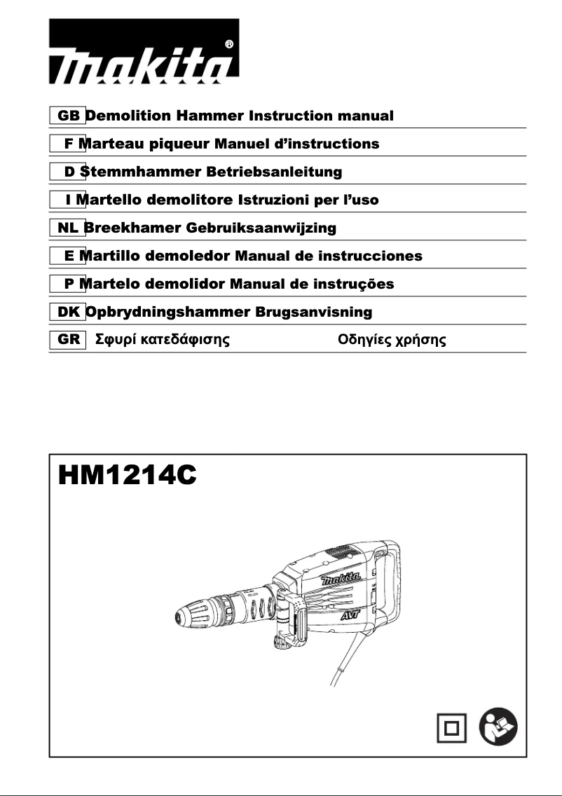 Page n°1 - Manuel utilisateur Makita HM1214C