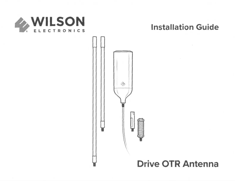 Page 1 de la notice Manuel utilisateur Wilson weBoost Drive OTR Antenna