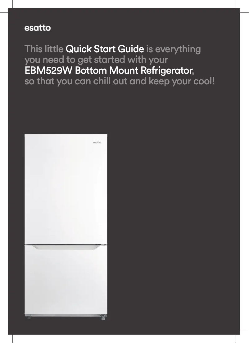 Page 1 de la notice Guide de démarrage rapide Esatto EBM529W