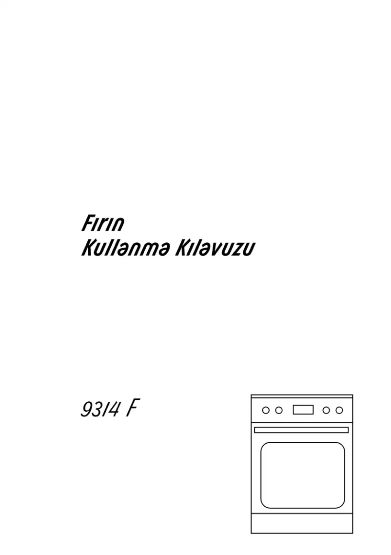 Page n°1 - Manuel utilisateur Arçelik 9314 F