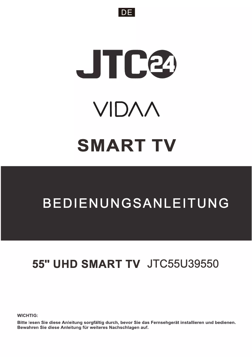 Page 1 de la notice Manuel utilisateur Jay-Tech JTC55U39550