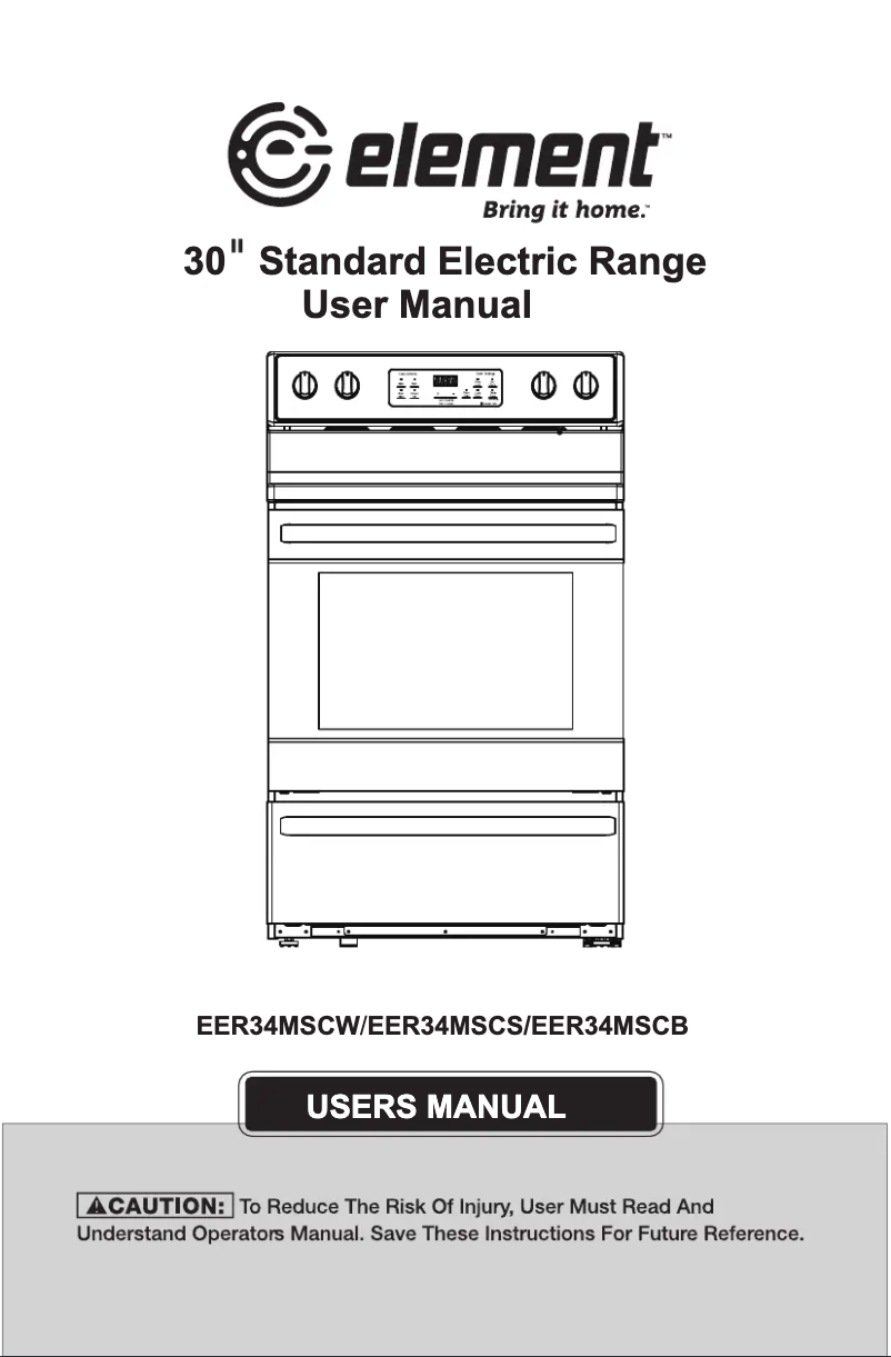 Page 1 de la notice Manuel utilisateur Element EER34MSCS