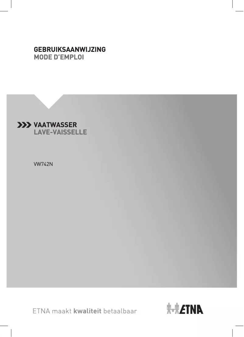 Image de la première page du manuel de l'appareil VW742N