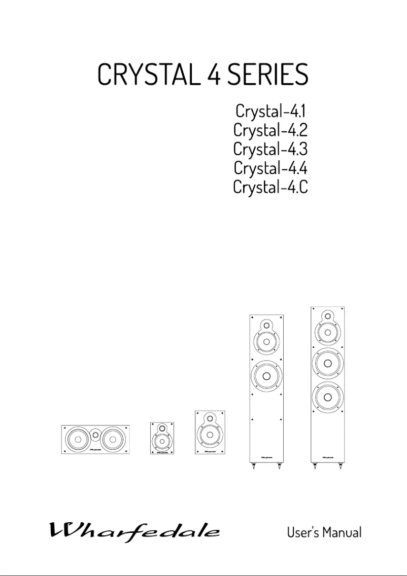 Page n°1 - Manuel utilisateur Wharfedale Crystal 4.C