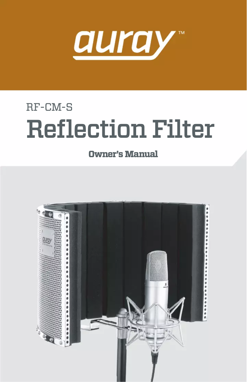 Image de la première page du manuel de l'appareil RF-CM-S