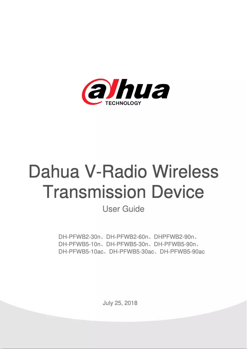 Image de la première page du manuel de l'appareil PFWB2-30n