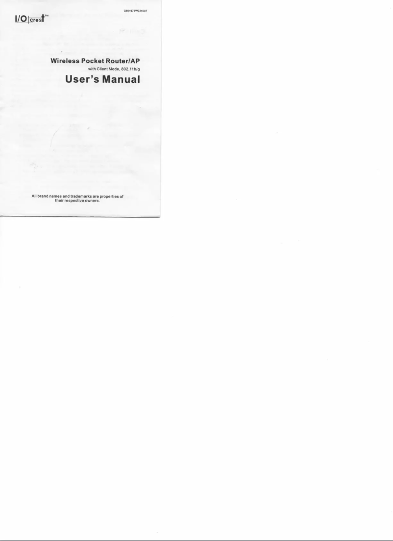 Page 1 de la notice Manuel utilisateur Syba SY-ADA24007
