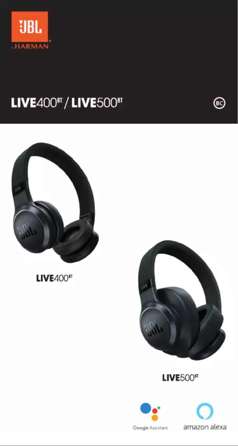 Image de la première page du manuel de l'appareil Tune 500BT