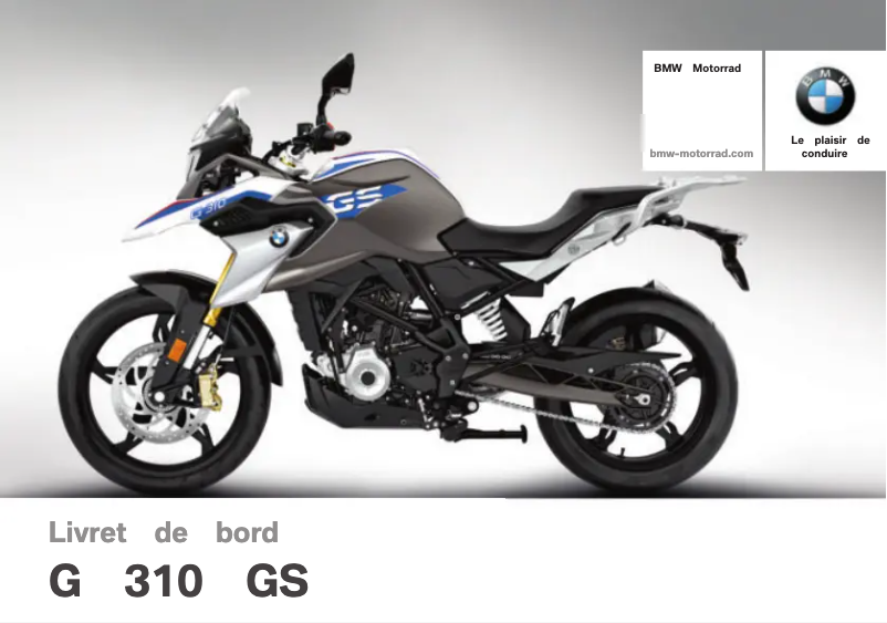 Página 1 del manual Manual de usuario BMW G 310 GS (2017)