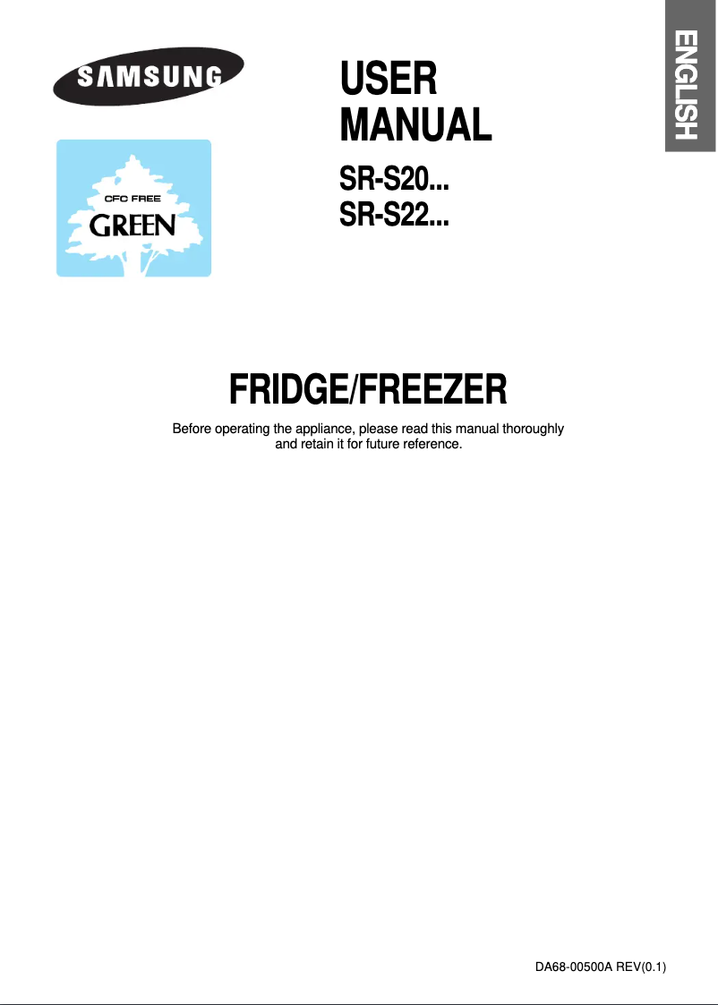 Page 1 de la notice Manuel utilisateur Samsung SR-S24DTD