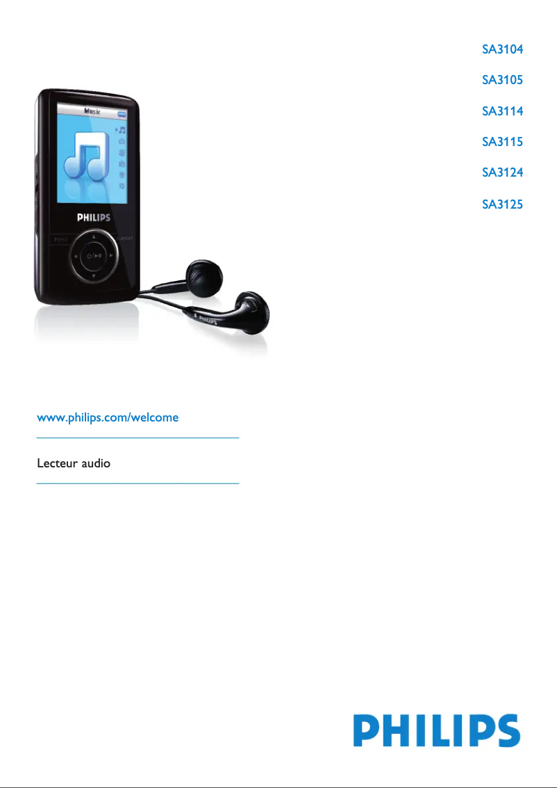 Page n°1 - Manuel utilisateur Philips GoGear SA3114