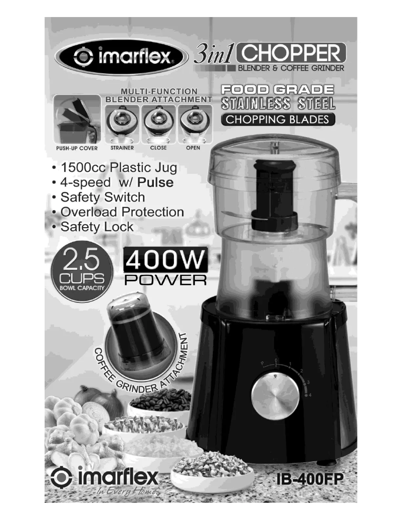 Image de la première page du manuel de l'appareil IB-400FP