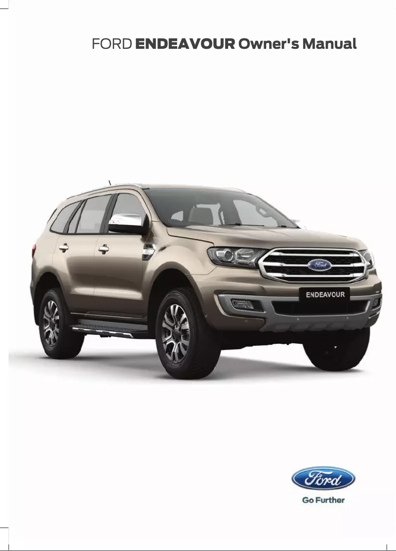 Page 1 de la notice Manuel utilisateur Ford Endeavour (2019)