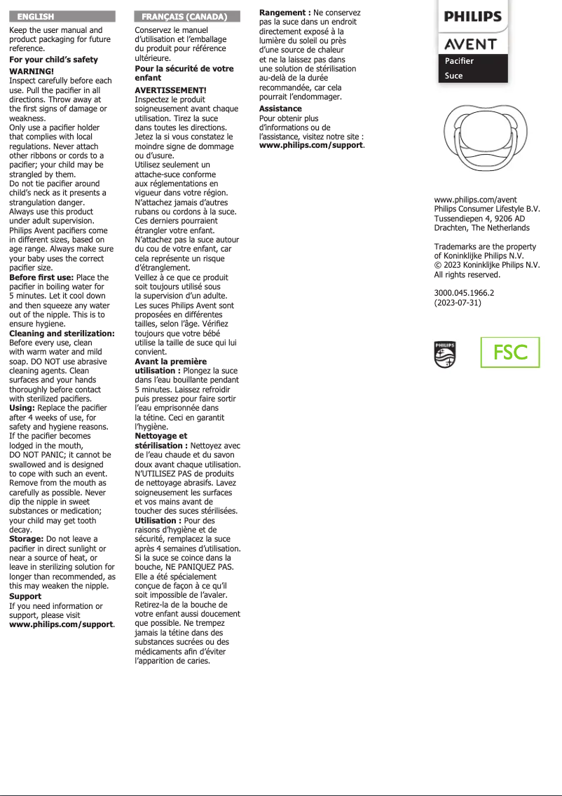 Página 1 del manual Manual de usuario Philips AVENT SCD393