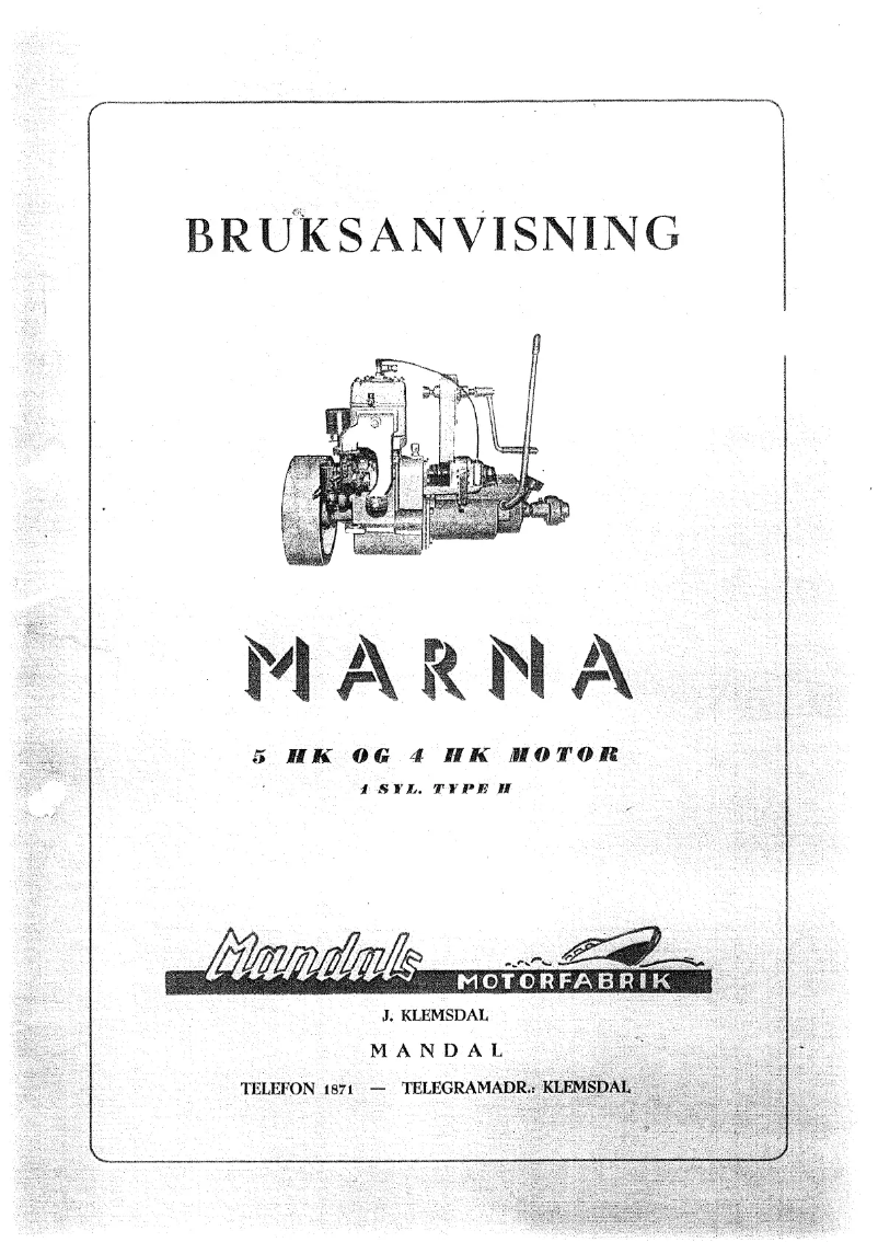 Page 1 of the manual User Manual Marna 5 HK H