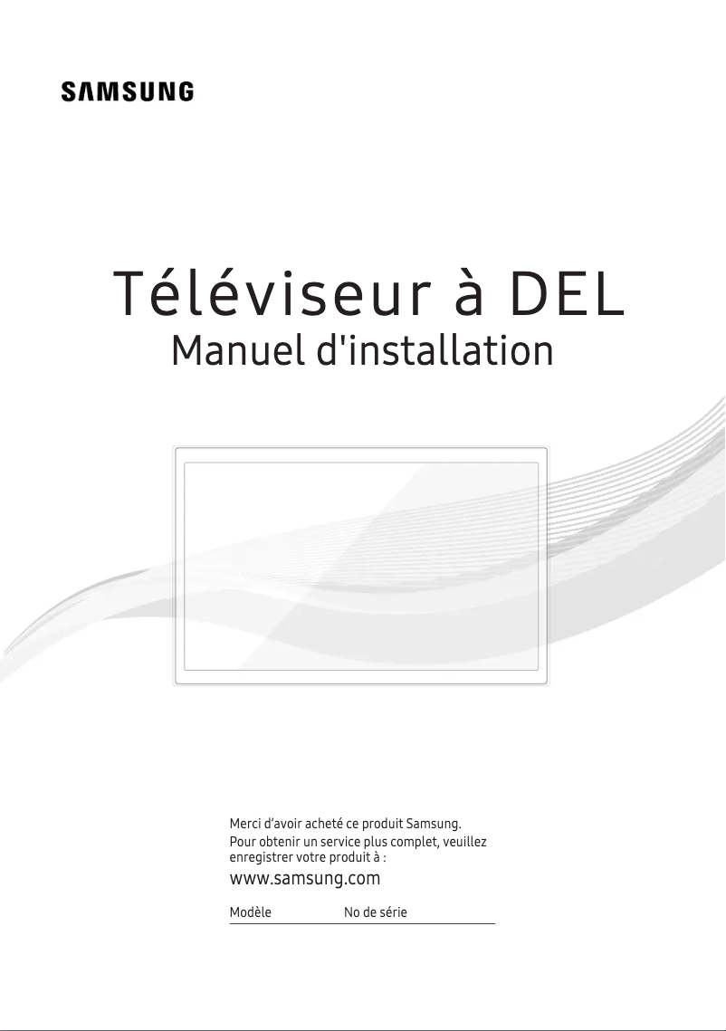 Page 1 de la notice Manuel utilisateur Samsung HG32NF693GF