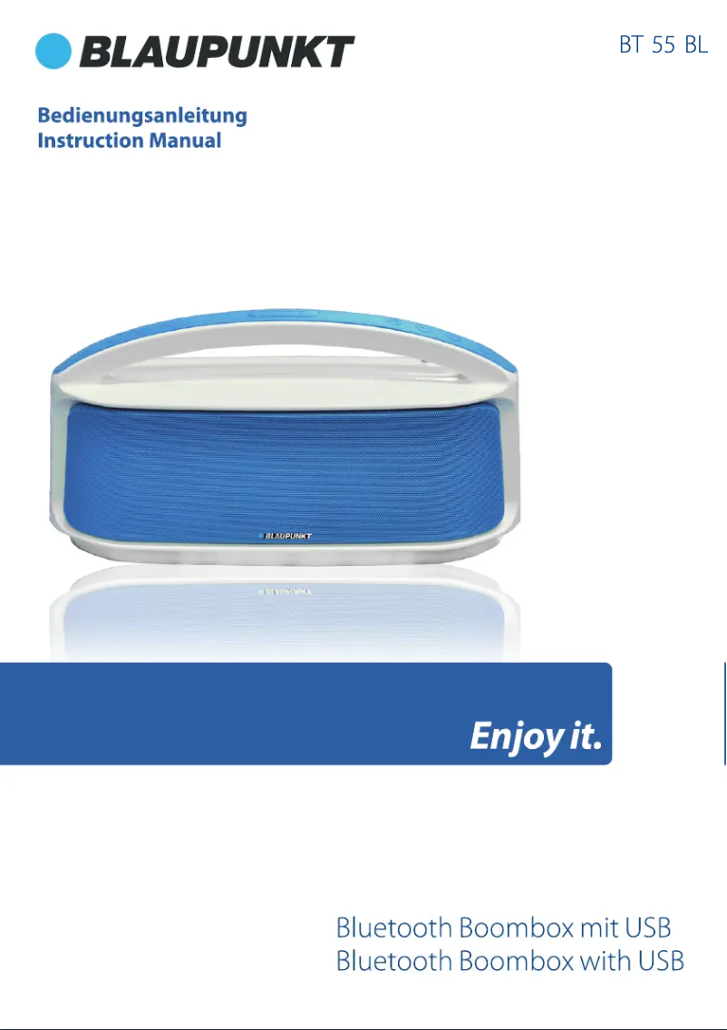 Página 1 del manual Manual de usuario Blaupunkt BT 55 BL