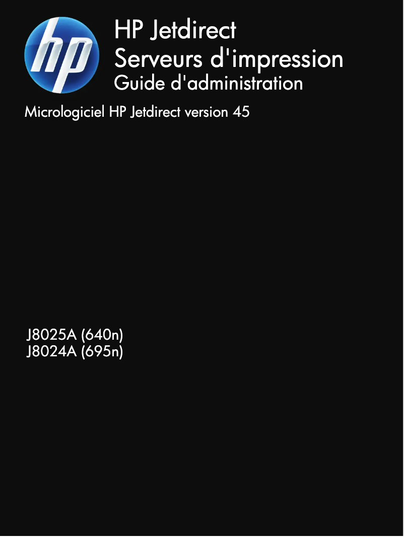 Page n°1 - Manuel utilisateur HP Jetdirect 640n