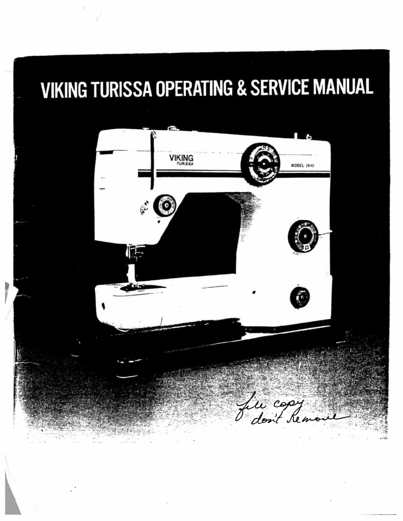 Page 1 de la notice Manuel utilisateur Husqvarna Turissa 2840