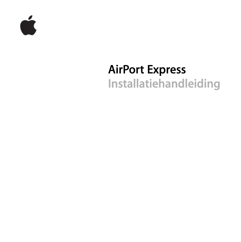 Image de la première page du manuel de l'appareil Airport Express
