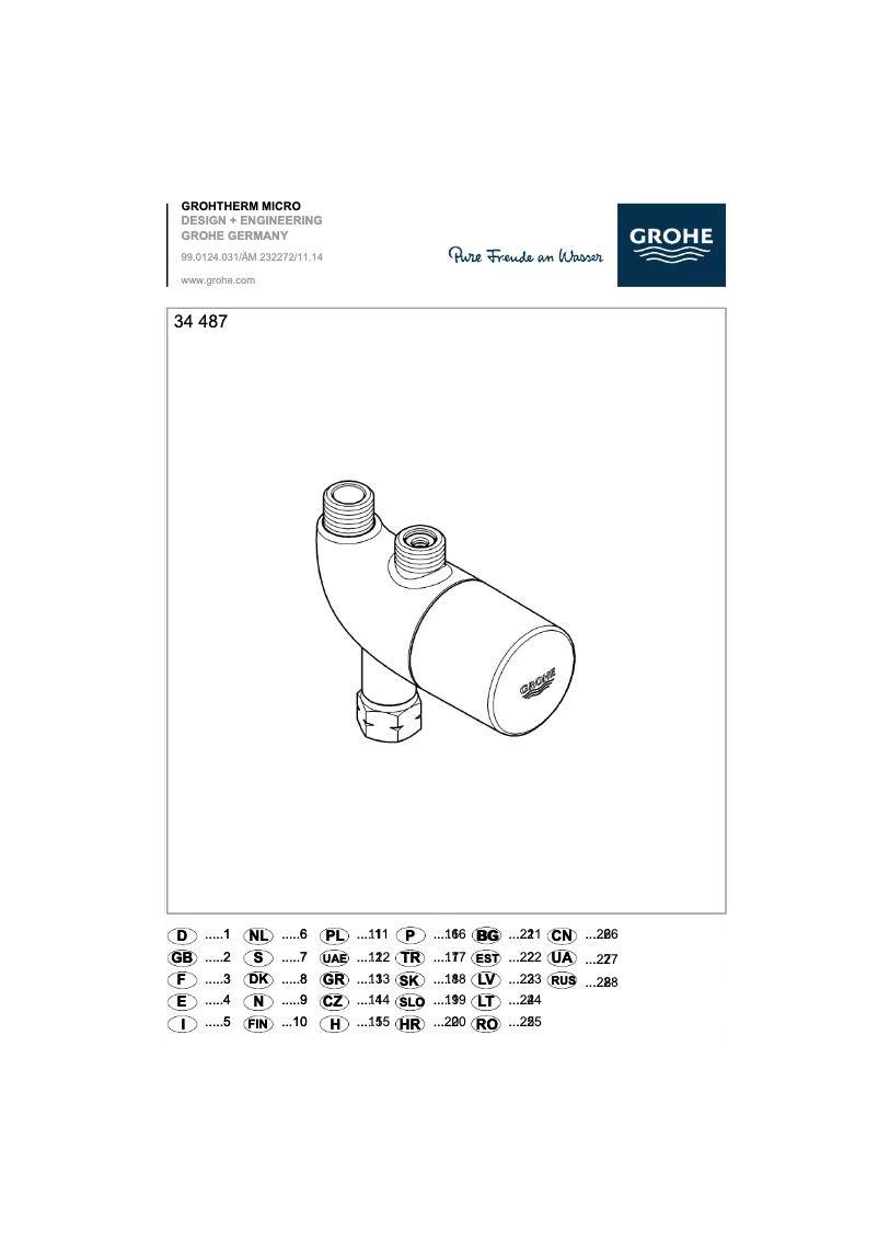 Página 1 del manual Manual de usuario Grohe 34487000