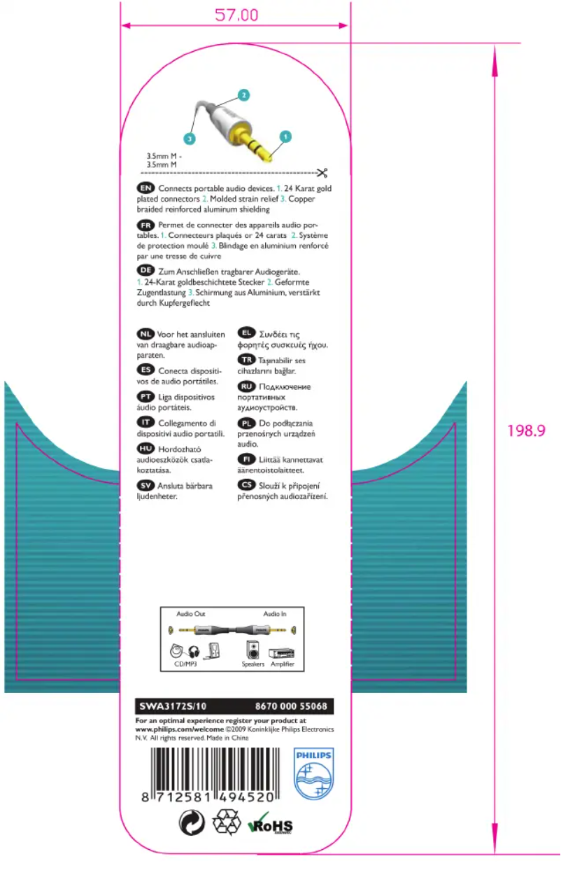 Page 1 de la notice Mode d'emploi Philips SWA3172S