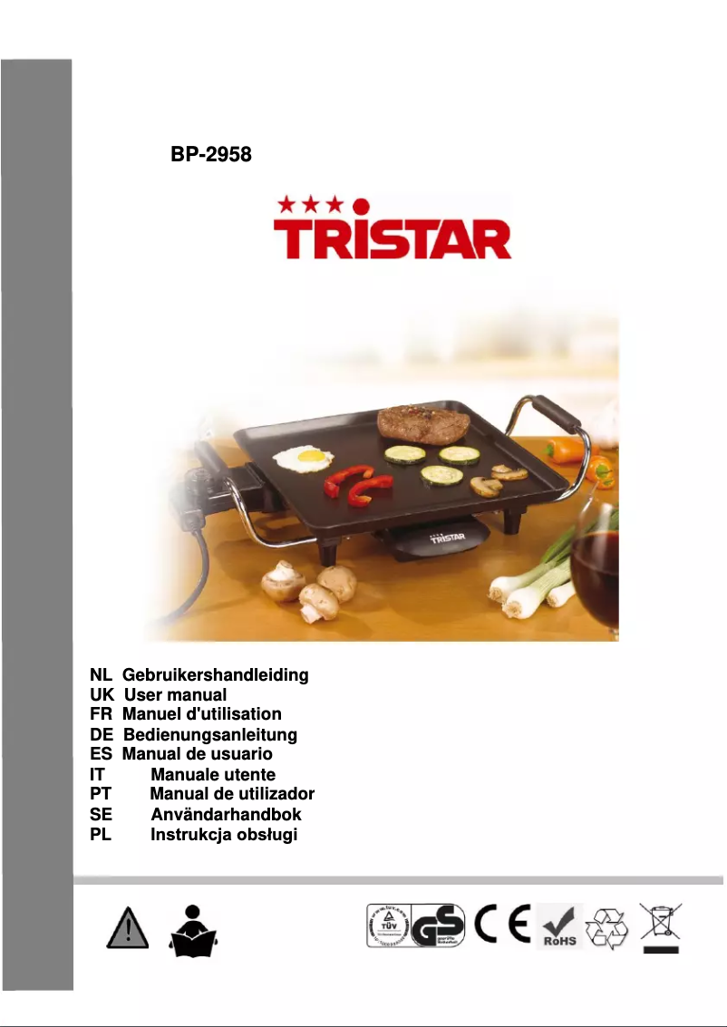 Image de la première page du manuel de l'appareil BP-2958