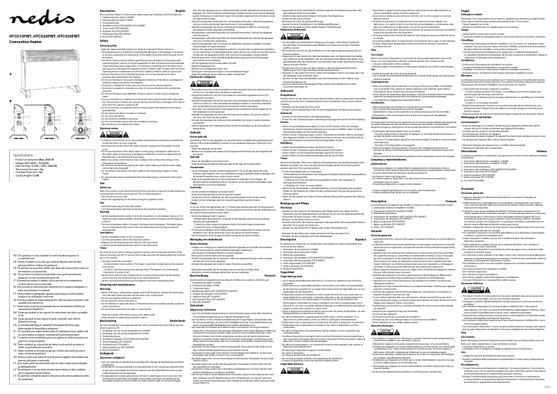 Image de la première page du manuel de l'appareil HTCO30FWT