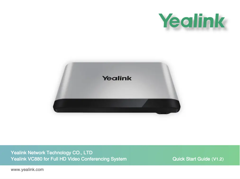 Image de la première page du manuel de l'appareil VC880