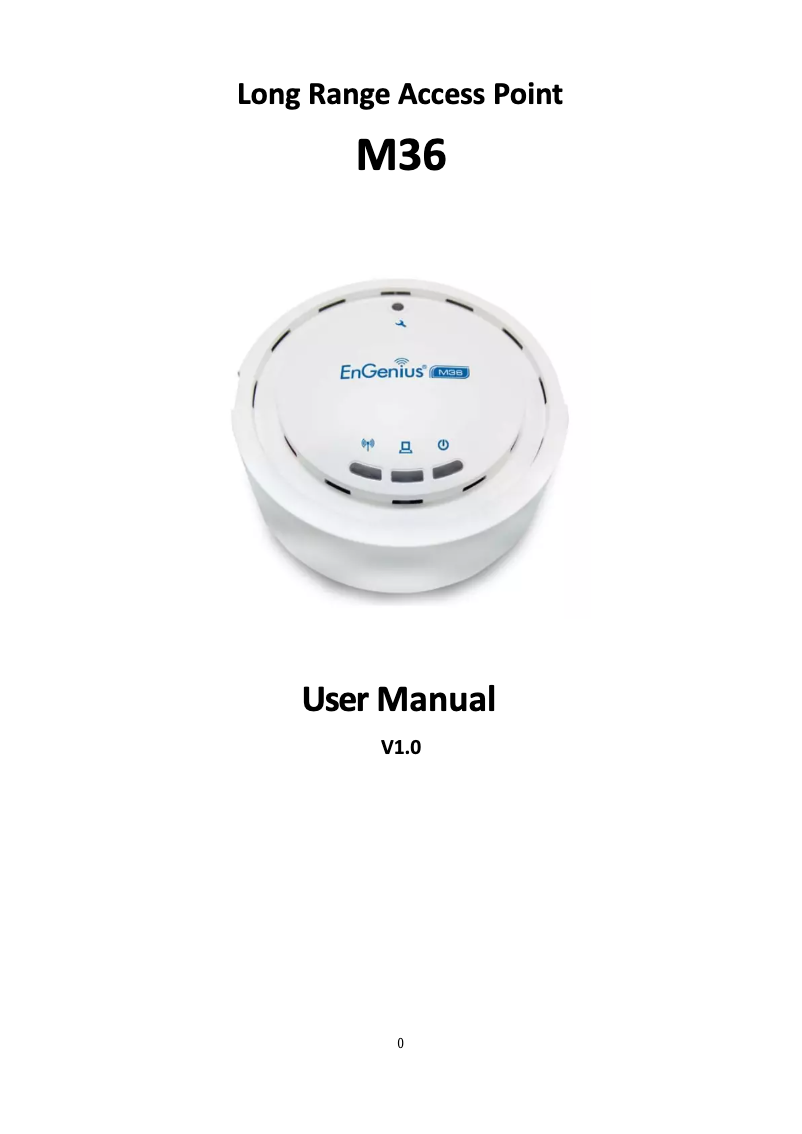 Page n°1 - Manuel utilisateur EnGenius M36