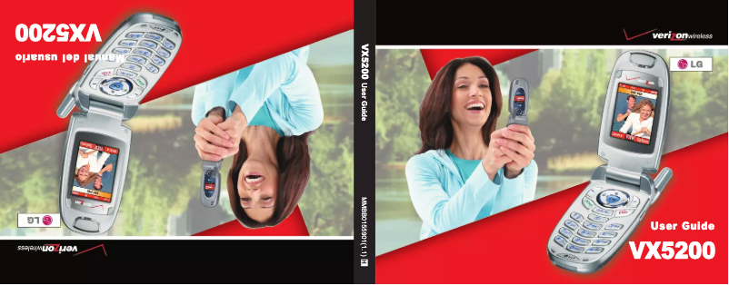 Page 1 de la notice Manuel utilisateur LG VX5200