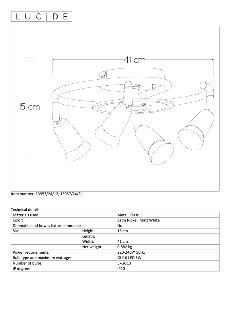 Image de la première page du manuel de l'appareil Bingo 13957/24/12