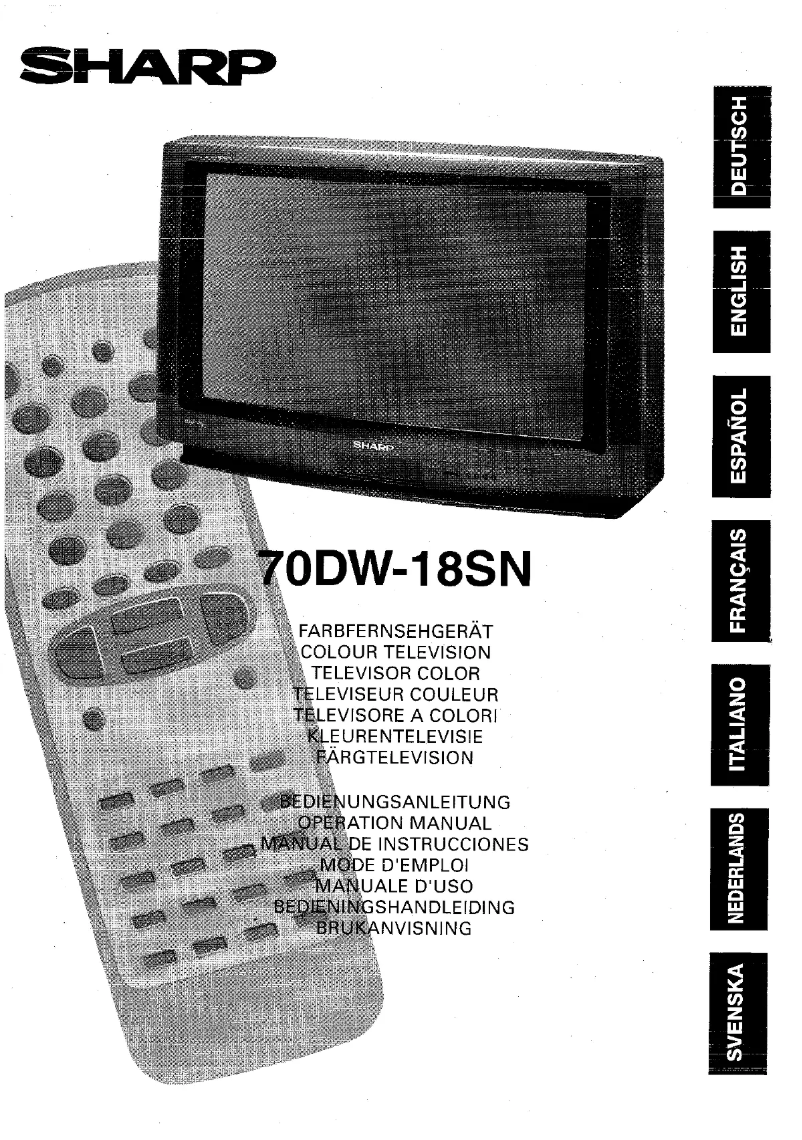Image de la première page du manuel de l'appareil 70DW18SN