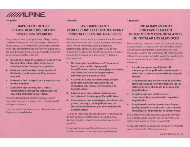 Image de la première page du manuel de l'appareil S-S10TW