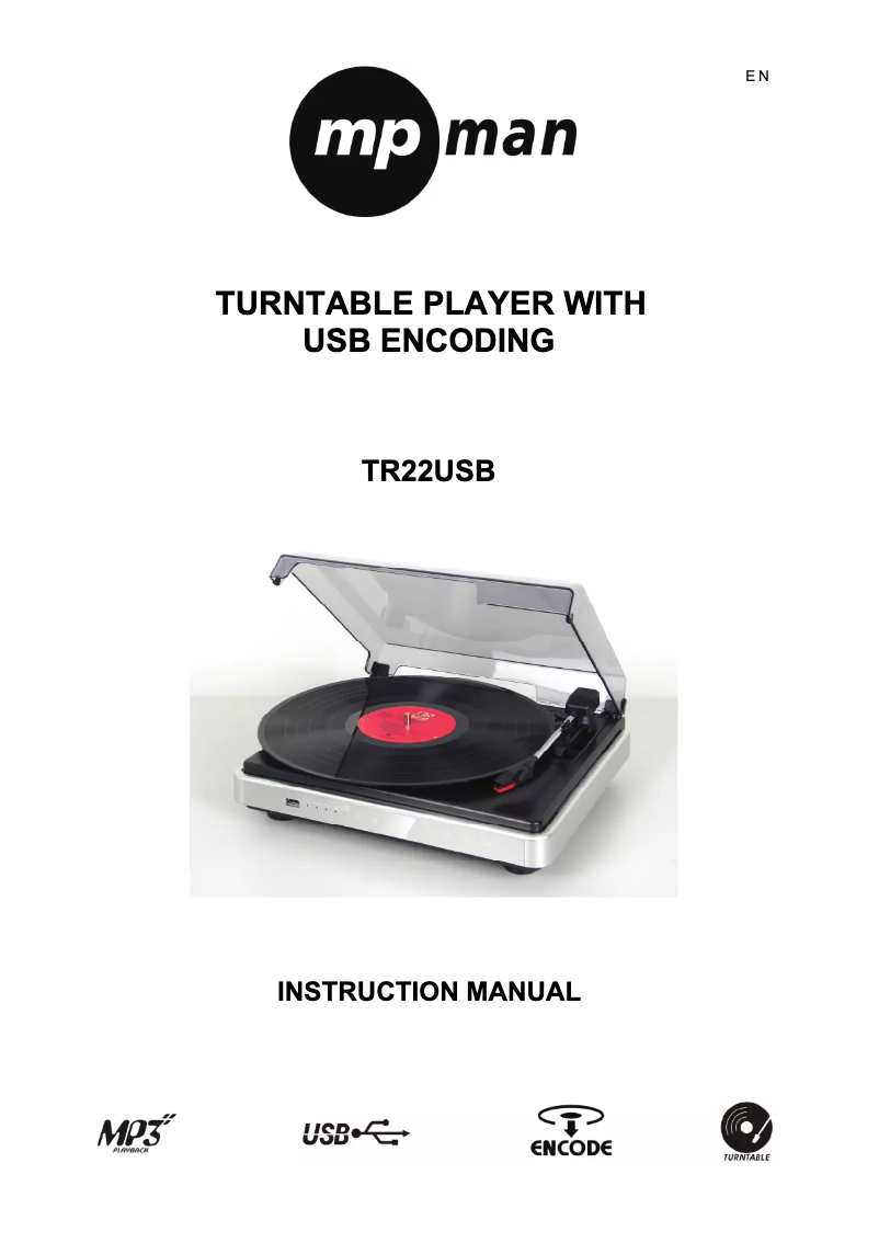Image de la première page du manuel de l'appareil TR22 USB