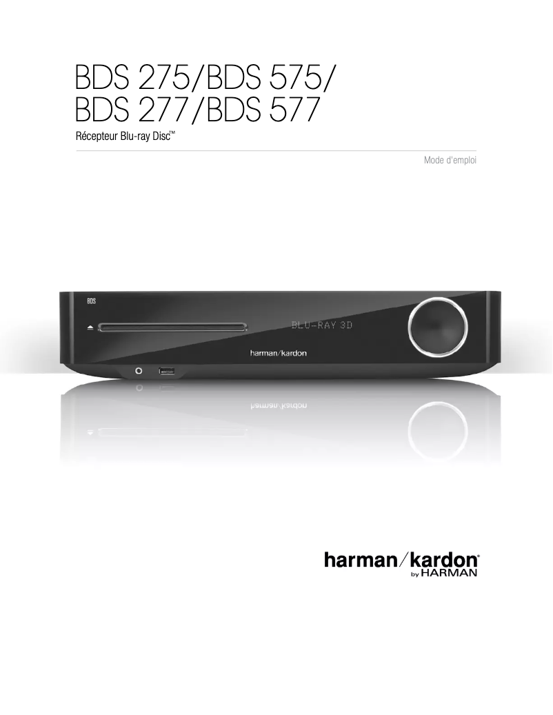 Page 1 de la notice Manuel utilisateur Harman Kardon BDS 277BQ/230-B2